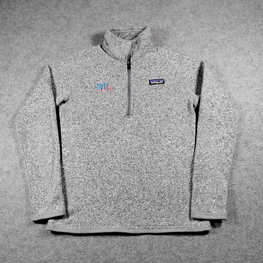Patagonia Better Sweater 1/4 Zip Pullover Birch White Gray Men's Size Small